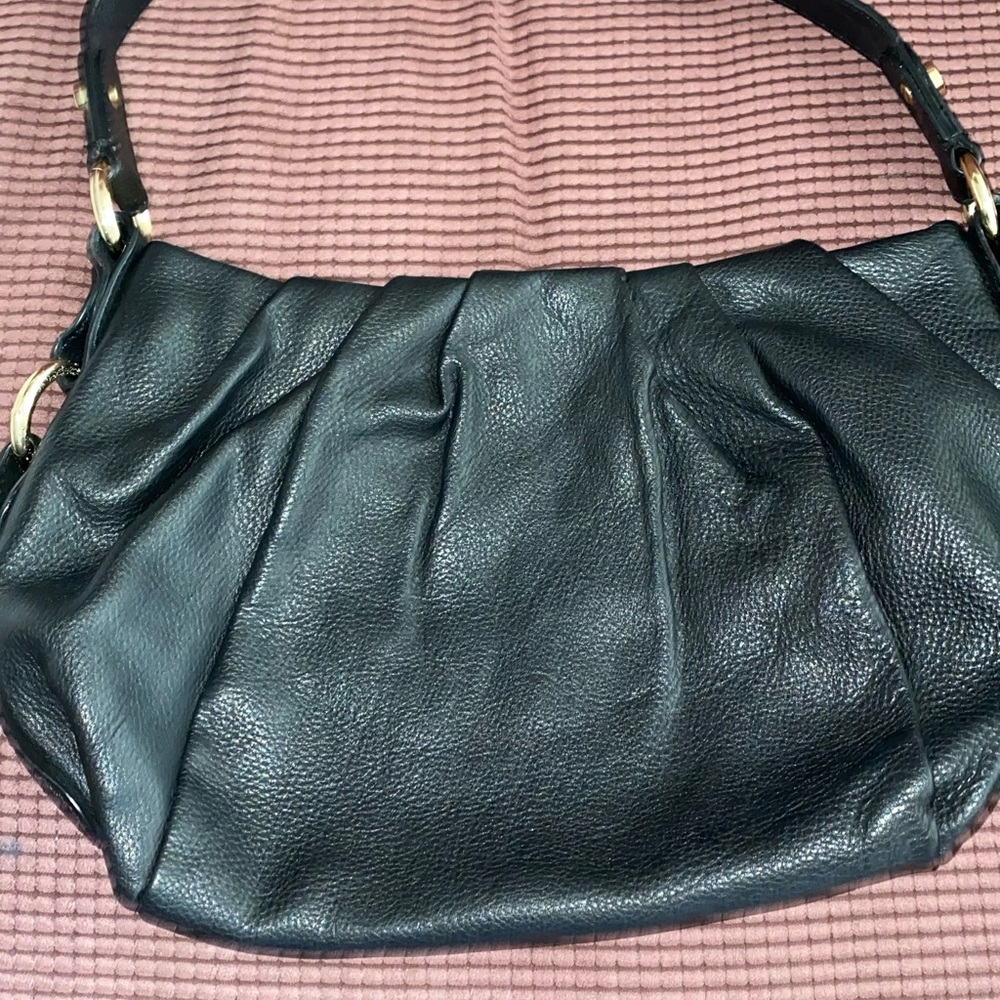 Simply Vera wang black leather shoulder bag